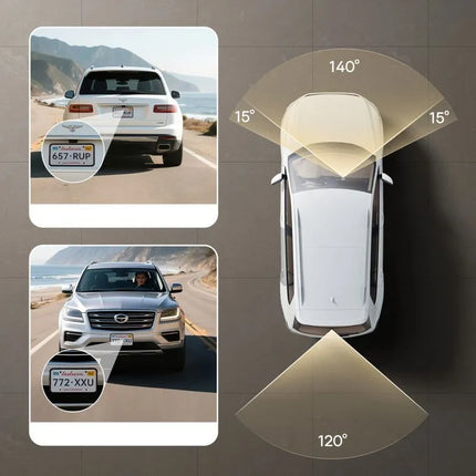 Baseus PrimeTrip VD1 Pro automobilinis vaizdo registratorius 4K+1080p su baterija - juodas