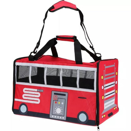 PET CARRIER 52X30X32.5CM PET BUS RED