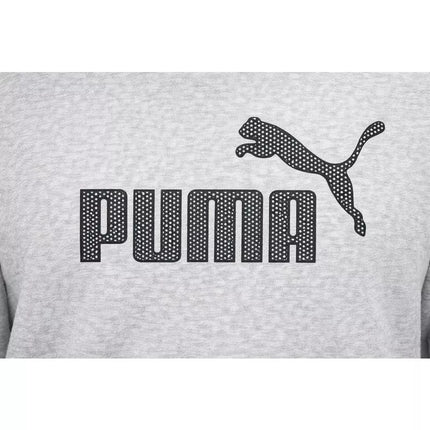 Puma men's gray fashionable cotton kangaroo sports hoodie