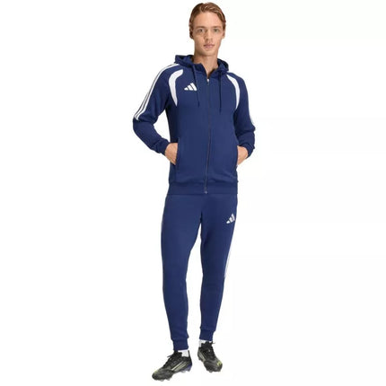 Men's adidas Tiro 26 League Sweat Full Zip Hoodie Navy Blue KF3320