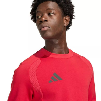 adidas Tiro 26 Travel Crew vyriškas džemperis raudonas KD3324