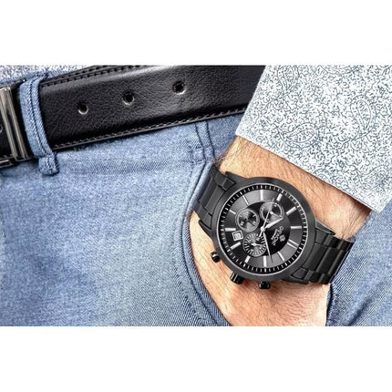 Vyriškas laikrodis Giewont Chronograph Sapphire Juodas GW8510-B2