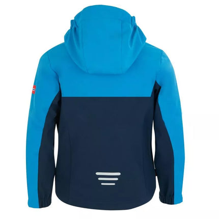 Trollkids Vaikams Kristiansand Striukė Mėlyna/Tamsiai Mėlyna Softshell Striukė (320-117)