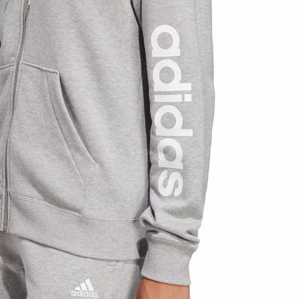 adidas Essentials Linijinis Hoodie su gobtuvu ir pilnu užtrauktuku iš French Terry audinio moterims IC6866