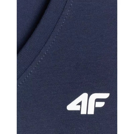Women's basic V-neck T-shirt 4F 4FWMM00TTSHF3307-31S