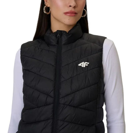 Women's vest 4F F347 deep black 4FWSS26TVJAF347 20S
