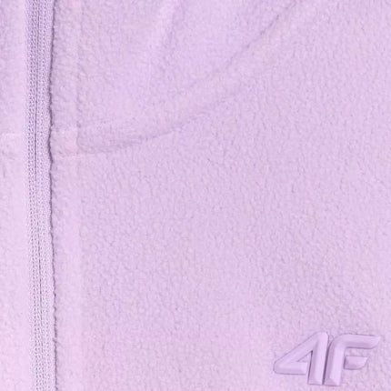 Women's fleece sweatshirt 4F F069 light purple 4FWAW25UFLEF069 52S