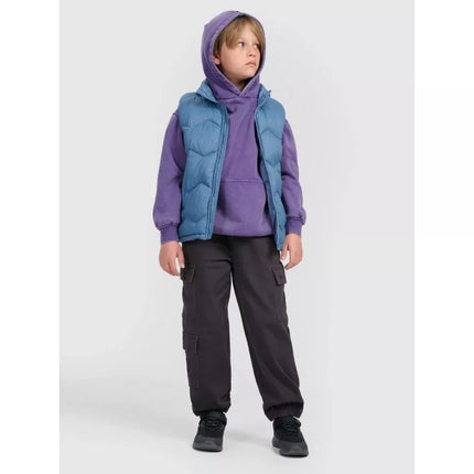 Boy's down vest with synthetic filling 4F 4FJRAW25TVJAM325-32S