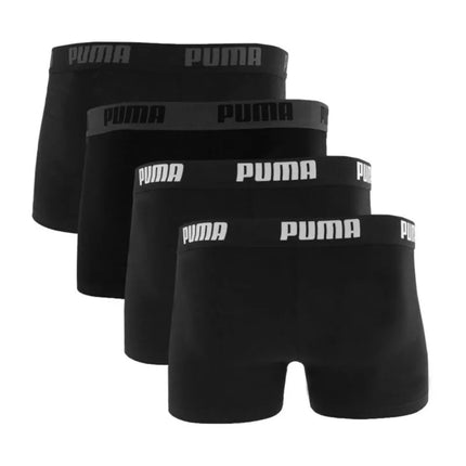 Puma Klasikiniai Vyriški Bokseriai 4 vnt. pakuotė Juodi 938198 01
