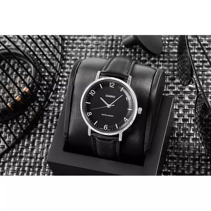 Vyriškas laikrodis CASIO MTP-VT03L-1BDF + DĖŽUTĖ