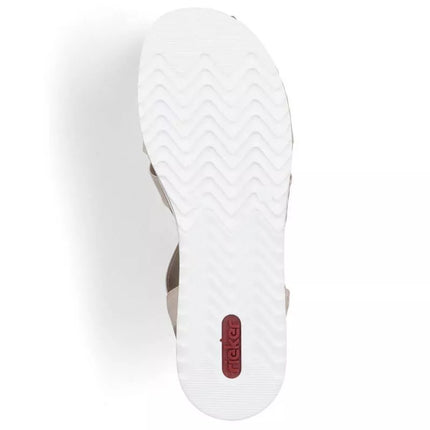 Patogios Rieker W RKR680 smėlio spalvos basutės