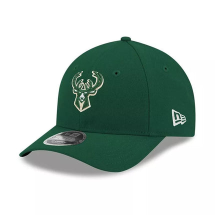 New Era 9FORTY Milwaukee Bucks NBA komandos M-Crown tamsiai žalios spalvos Snapback kepuraitė - 60755461