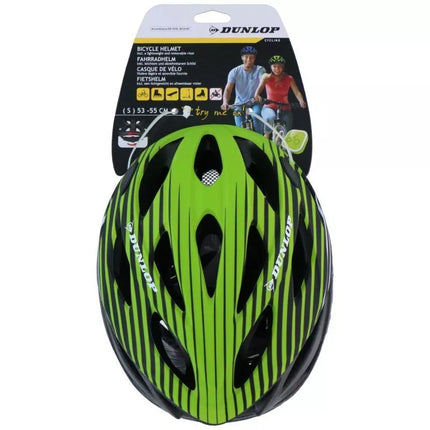 DUNLOP RS GREEN ADJUSTABLE CYCLING HELMET