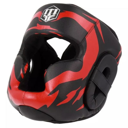 MASTERS KSS-FIGHT-GEAR bokso šalmas juodas ir raudonas