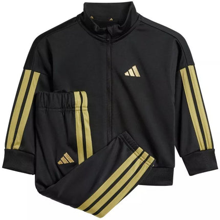 adidas Essentials Climacool Kids Tracksuit Black and Gold JC8857