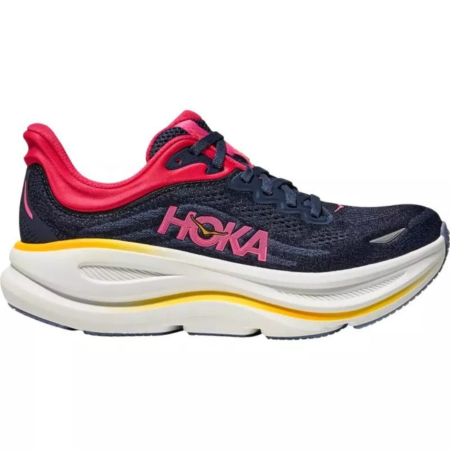 HOKA Bondi 9 Tamsiai mėlyna/Jūros prieblanda Moteriški bėgimo bateliai (1162012-VLD)