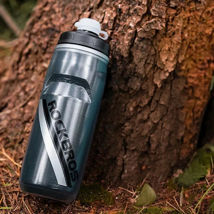 Rockbros Thermal Bike Bottle 620 ml BPA Free - Gradient Black