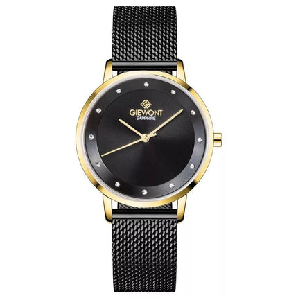 Giewont Sapphire Gold Black Women's Watch GW4130-B4
