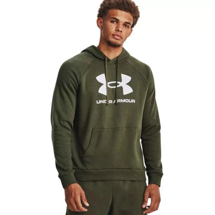 Vyrų Under Armour Rival Fleece Logo HD džemperis, alyvuogių spalvos 1379758 390 M