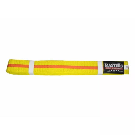 MASTERS kimono diržas geltonas su oranžine apdaila 06224-280040704