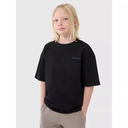 Berniukiški oversize marškinėliai su užrašu 4F 4FJWSS25TTSHM2184-20S