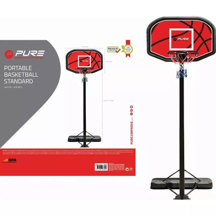 PURE 2 IMPROVE ADJUSTABLE BASKETBALL SET 1.90-3.04M