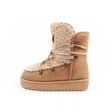 D.Franklin children's winter snow boots, fashionable fur lining, insulated
