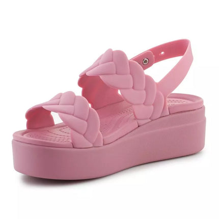 "Crocs Brooklyn Woven Low Wedge W" 209977-6XX sandalai