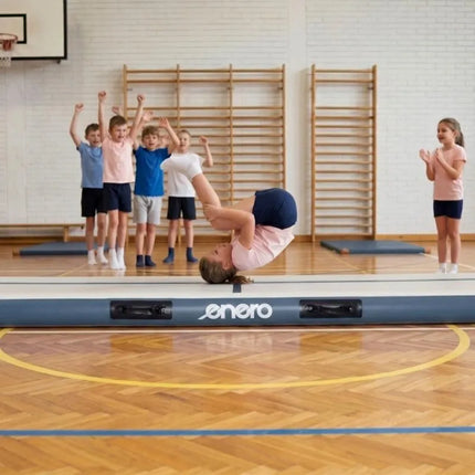 AIR TRUCK GYMNASTIC MATTRESS MAT ACROBATIC PATH 300X100X15CM ELECTRIC PUMP GRAY