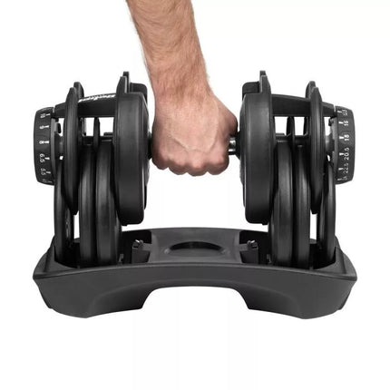 Cast iron adjustable dumbbell 24 kg REBEL ACTIVE