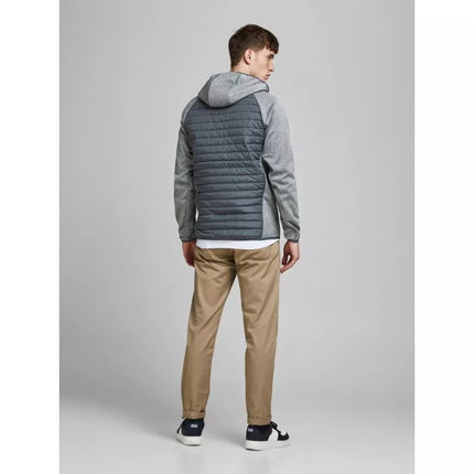 Jack&Jones JJEMULTI QUILTED JACKET 12182242 GREY MELANGE/SET-IN SLE