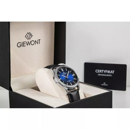 Giewont Elegance Sapphire Men's Watch Black and Blue GW5160-A3