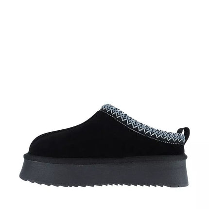 Moteriški odiniai Solo Soprani Couture Sabotas Hugh Platform su kailiu juodi batai SSW421P22 53