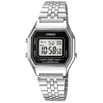 CASIO Vintage LA680WA-1DF Moteriškas Laikrodis + Dėžutė