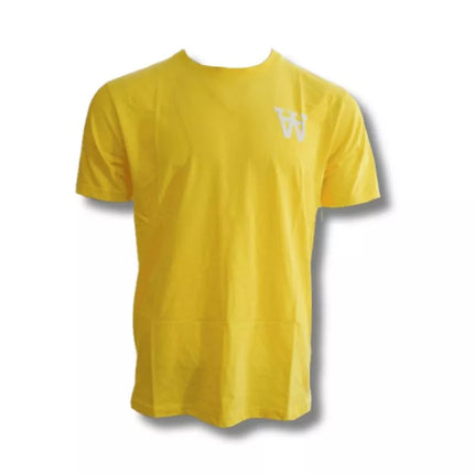 Wood Wood Ace AA T-shirt Kiaulpienių geltona Moterų sportiniai marškinėliai - 10295702-2222-3003