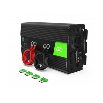 GREEN CELL INV09 keitiklis 12V-230V 1000W/2000W, gryna sinusinė banga