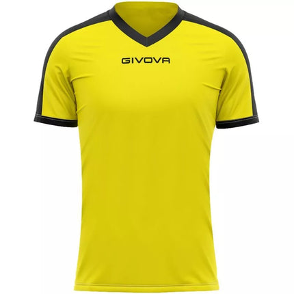 Givova Revolution Interlock T-shirt yellow and black MAC04 0710