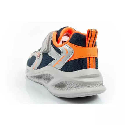 Skechers Glow Strider LED vaikiški sportiniai batukai berniukams, sidabriniai