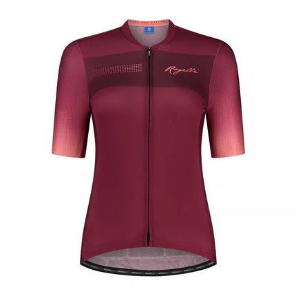 Rogelli DAWN Moteriški marškinėliai Burgundy ir Coral XL