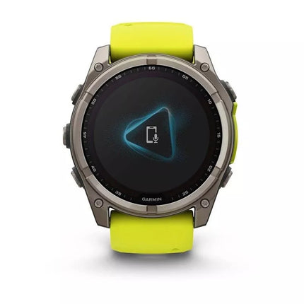 Garmin Fenix 8 Solar Sapphire Titanium Amp Yellow/Graphite watch