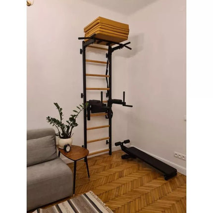 Sulankstomas gimnastikos čiužinys, rudas, 180 cm, BENCHK