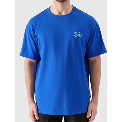 Men's oversize printed T-shirt 4F 4FRSS24TTSHM2535-36S