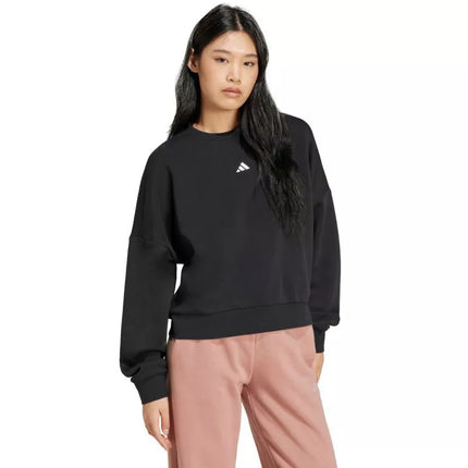 adidas Essentials Small Logo Feelcozy moteriškas džemperis, juodas JC5932