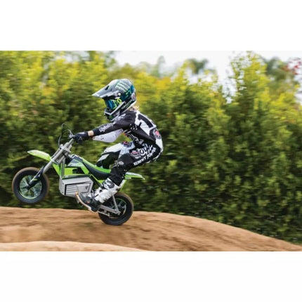 RAZOR SX350 Elektrinis bekelės motociklas - žalias