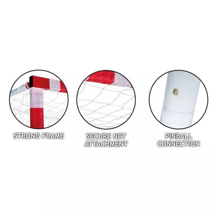 Football goal with net 300x200x110 cm Allround Dunlop - 0666