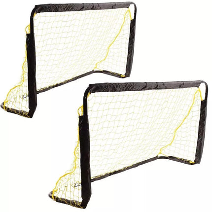 Rinkinys iš 2 futbolo vartų su tinklu 120x70x40CM ENERO