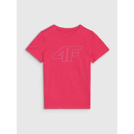 Girls' regular printed T-shirt 4F 4FJWSS25TTSHF2176-55S