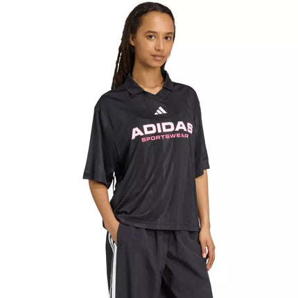 adidas Tiro Q4 Polo Women's T-Shirt Black JN2749