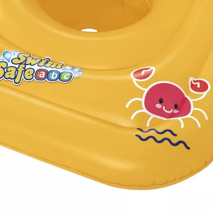 Bestway 32050 Swim Safe Wondersplash Square 3-Ring Baby Boat 92800497000