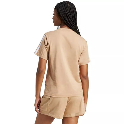 adidas Essentials marškinėliai su 3 juostelėmis iš medvilnės moterims JV7359